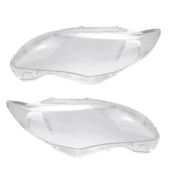 за Toyota Corolla 2010-2013 Страничната Фаровете на Колата Прозрачен Капак на Обектива Главоболие Лампа Лампа във формата на Миди