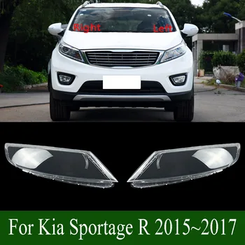 За Kia Sportage R 2015 ~ 2017 Размерът на Фаровете от плексиглас, Прозрачни Лампа, Корпус Лампа, Маски, Капак фарове, Обектив