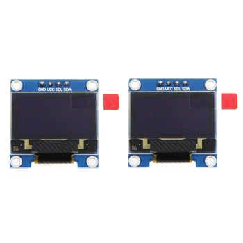 2X0,96 Инча IIC I2C Сериен GND 128X64 OLED LCD Дисплей с Led Дисплей Модул SSD1306 За Arduino Комплект Синьо Дисплей
