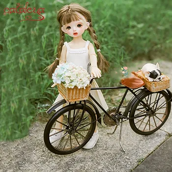 Cataleya bjd кукла 1/6 малка кукла с аксесоари подпори за фотосесия ретро велосипед 28