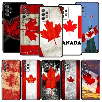 Канада и Канадския Флаг CA Калъф За Телефон с Листа за Samsung Galaxy A13 4G A52 A33 5G а a53 A73 в а23 A03s A21s A51 A71 A31 A11 A41 М31 Калъф